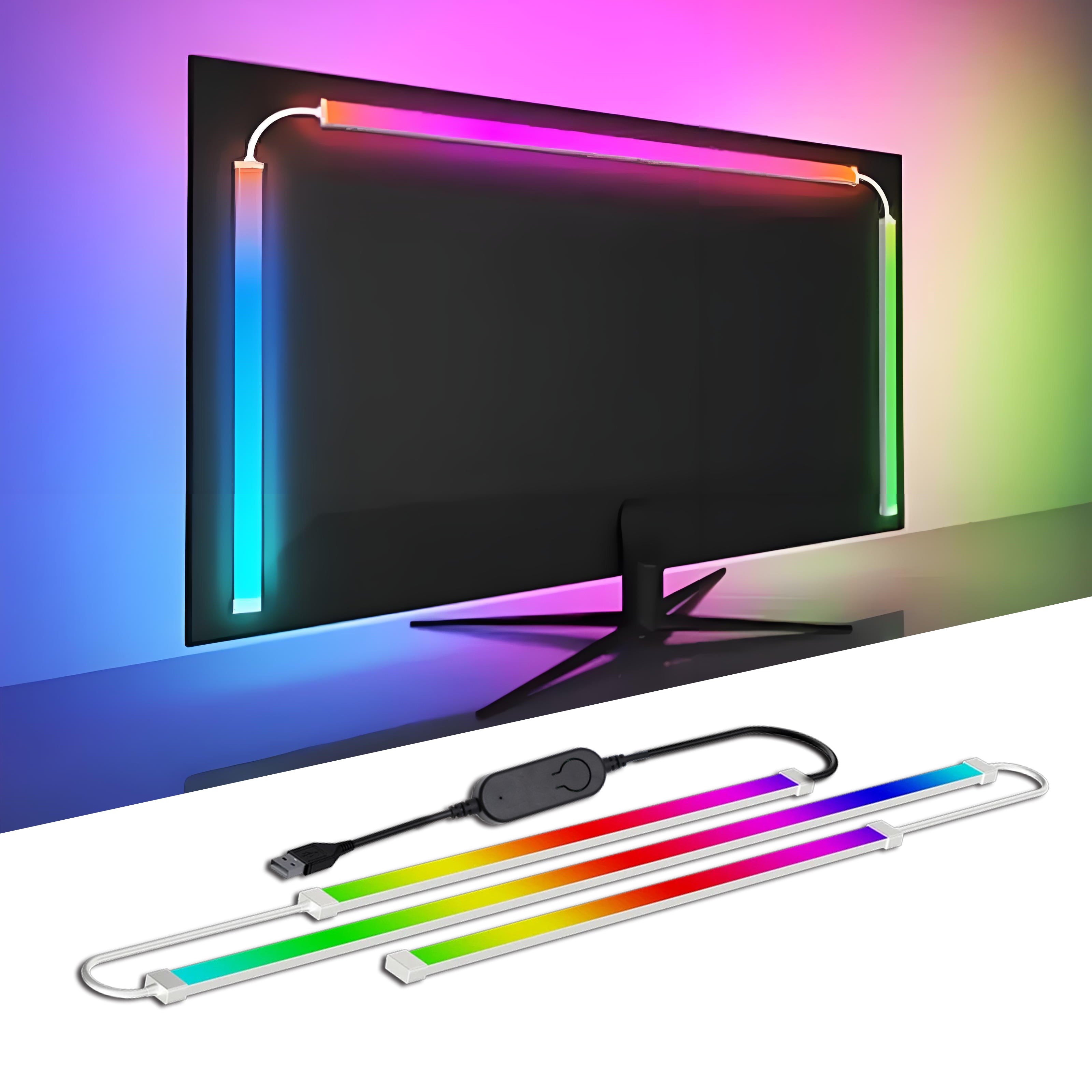 LED Strip Lights for PC Monitor With App Controlled Gaming Backlight with Music Sync