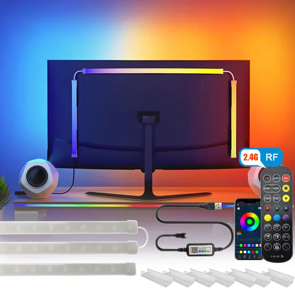 LED Strip Lights for PC Monitor With App Controlled Gaming Backlight with Music Sync